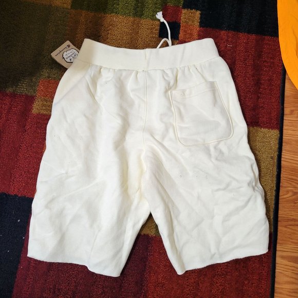 Champion Reverse Weave Chalk Off-White Gym Training Fleece Shorts GF97-1QF S M L - Picture 5 of 11